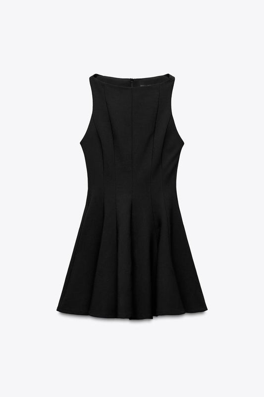 Viral Timeless Black Flare Dress
