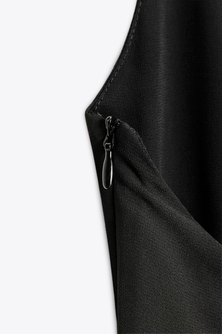 The ÆSTH - Long Halterneck Dress With Ruffles