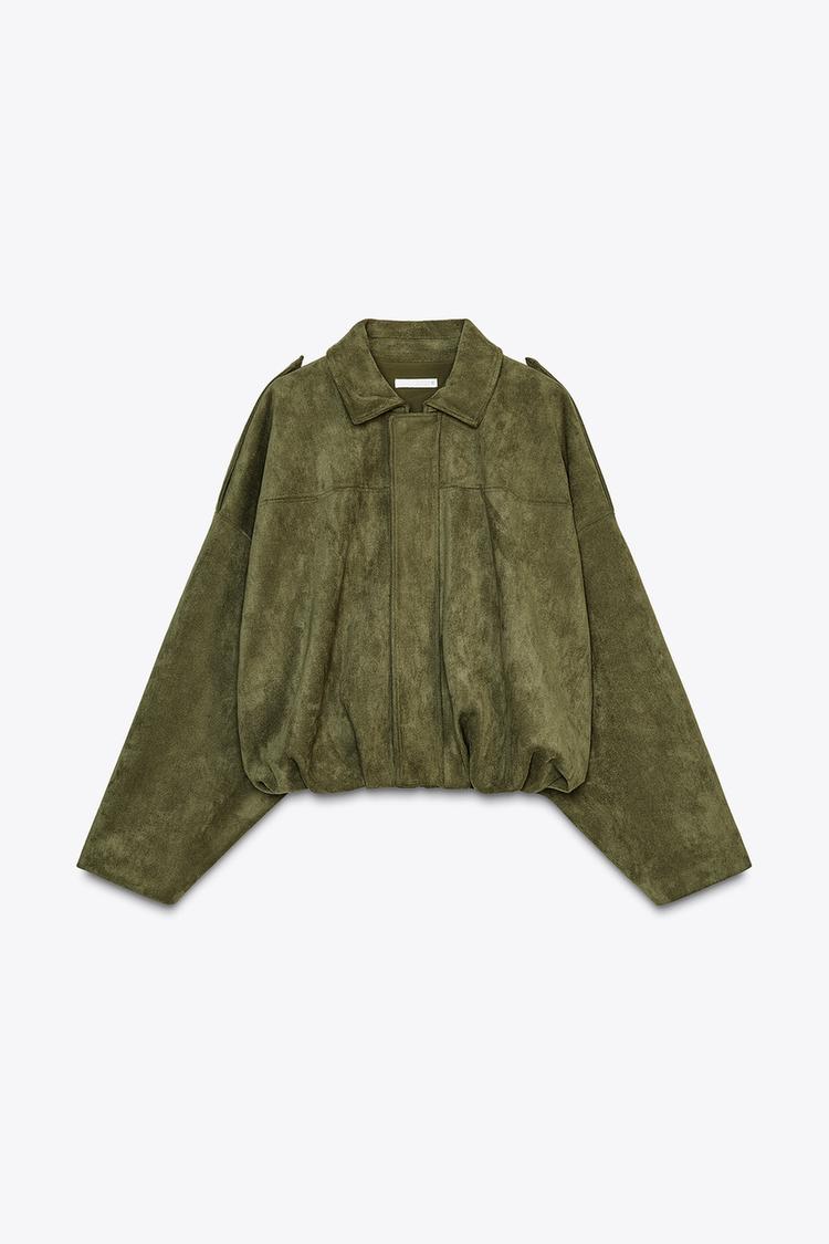 The ÆSTH Suede Bomber Jacket