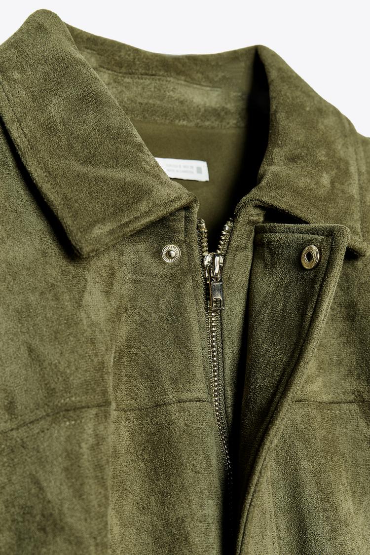 The ÆSTH Suede Bomber Jacket