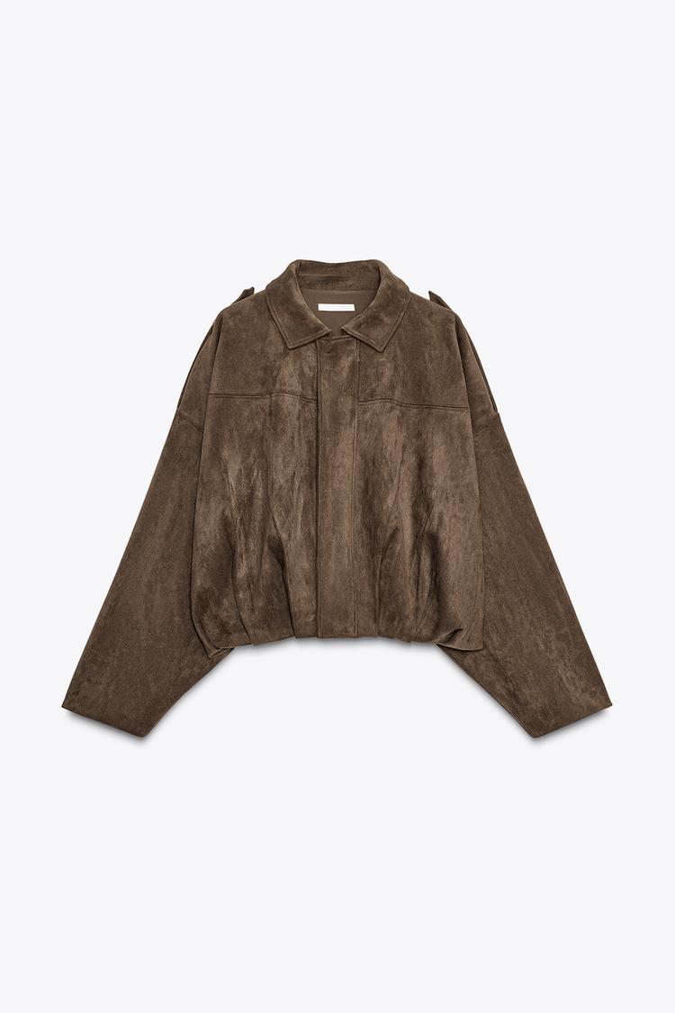 The ÆSTH Suede Bomber Jacket