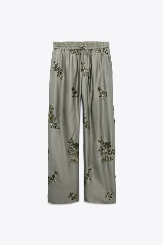 The ÆSTH Sequin Palazzo Pants