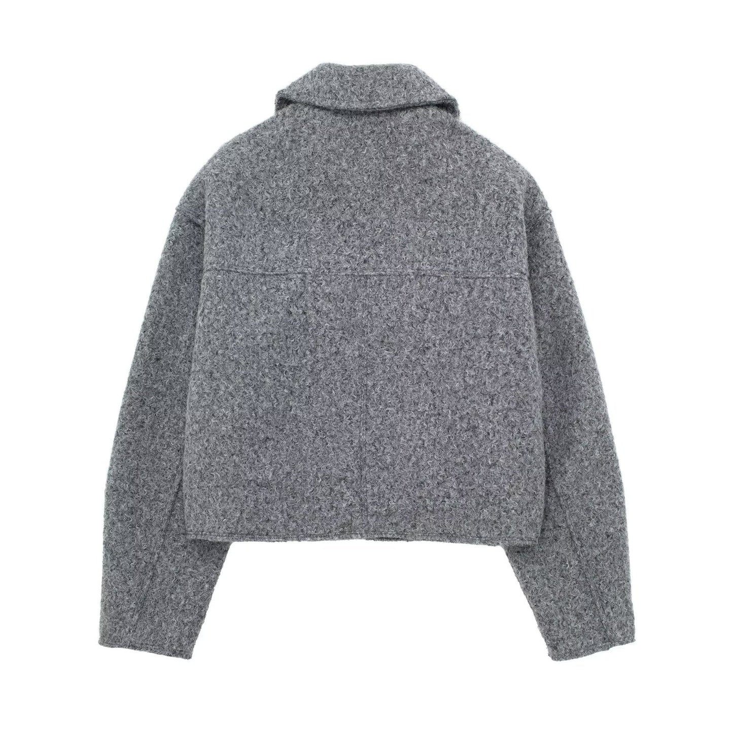 Cropped Bouclé Jacket