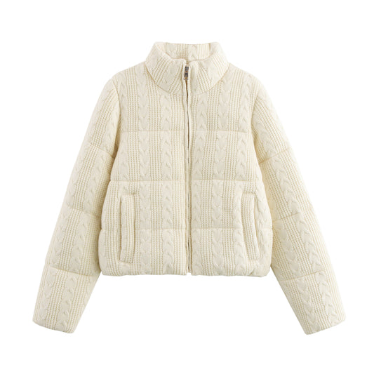 Viral Puffer Knit Jacket