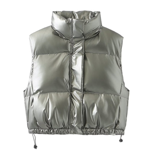 Shiny Puffer Vest