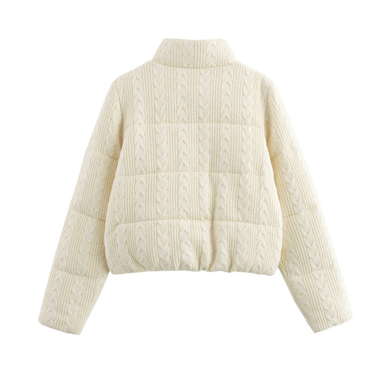 Viral Puffer Knit Jacket