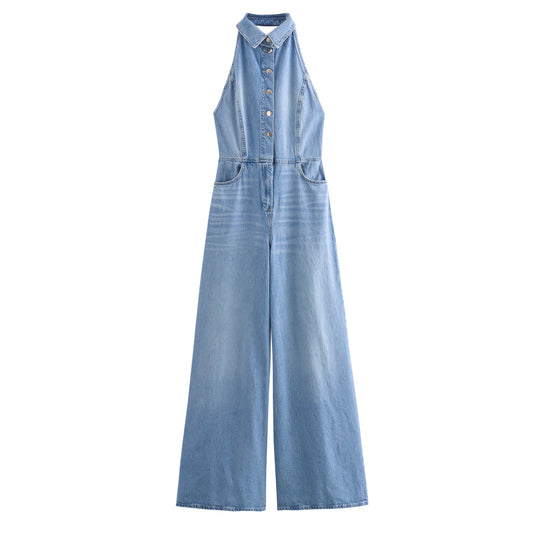 The ÆSTH Denim Jumpsuit